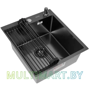 Кухонная мойка ARFEKA ECO AR 450x500+RM AR+DS AR BLACK DECOR